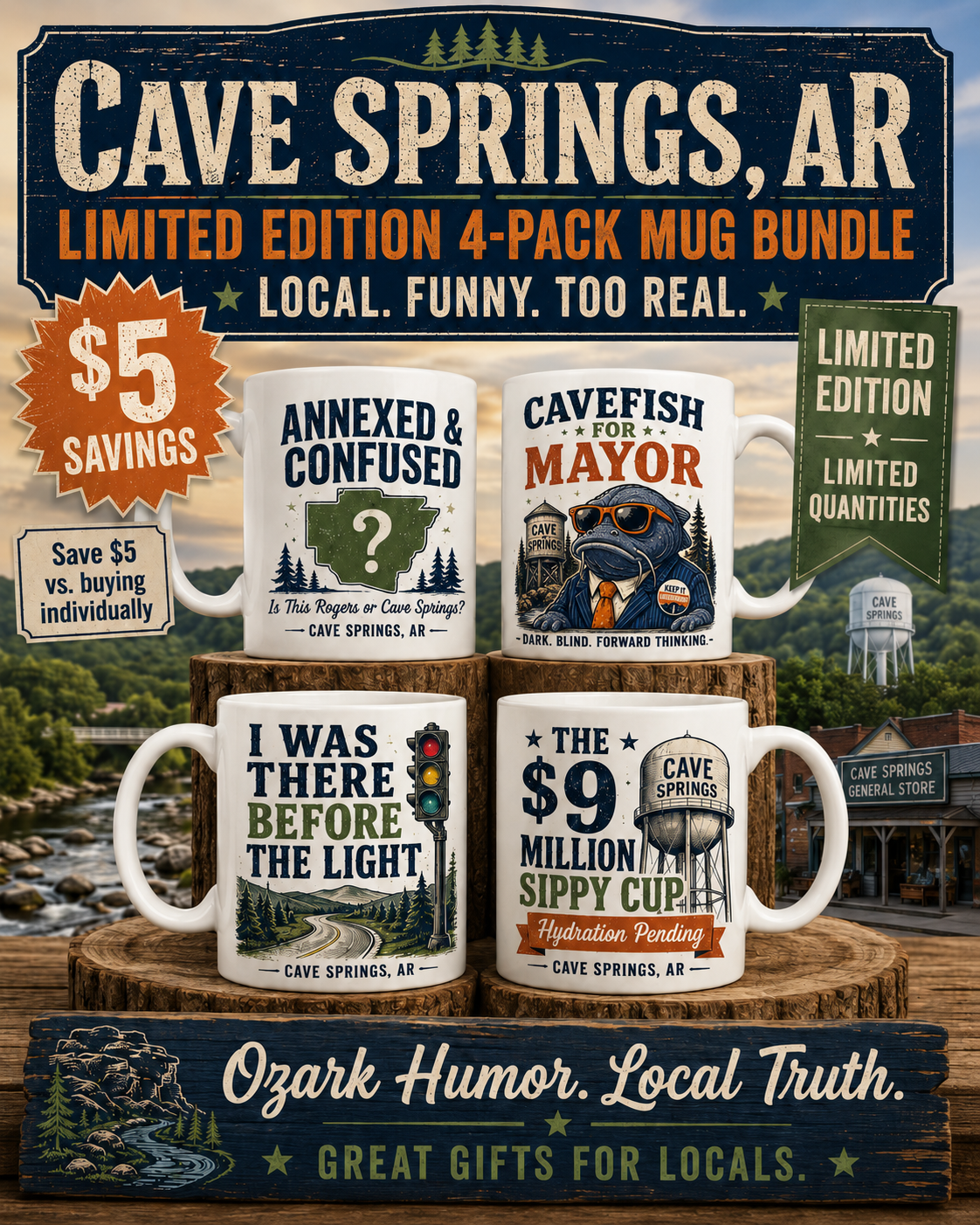 Cave Springs Mugs
