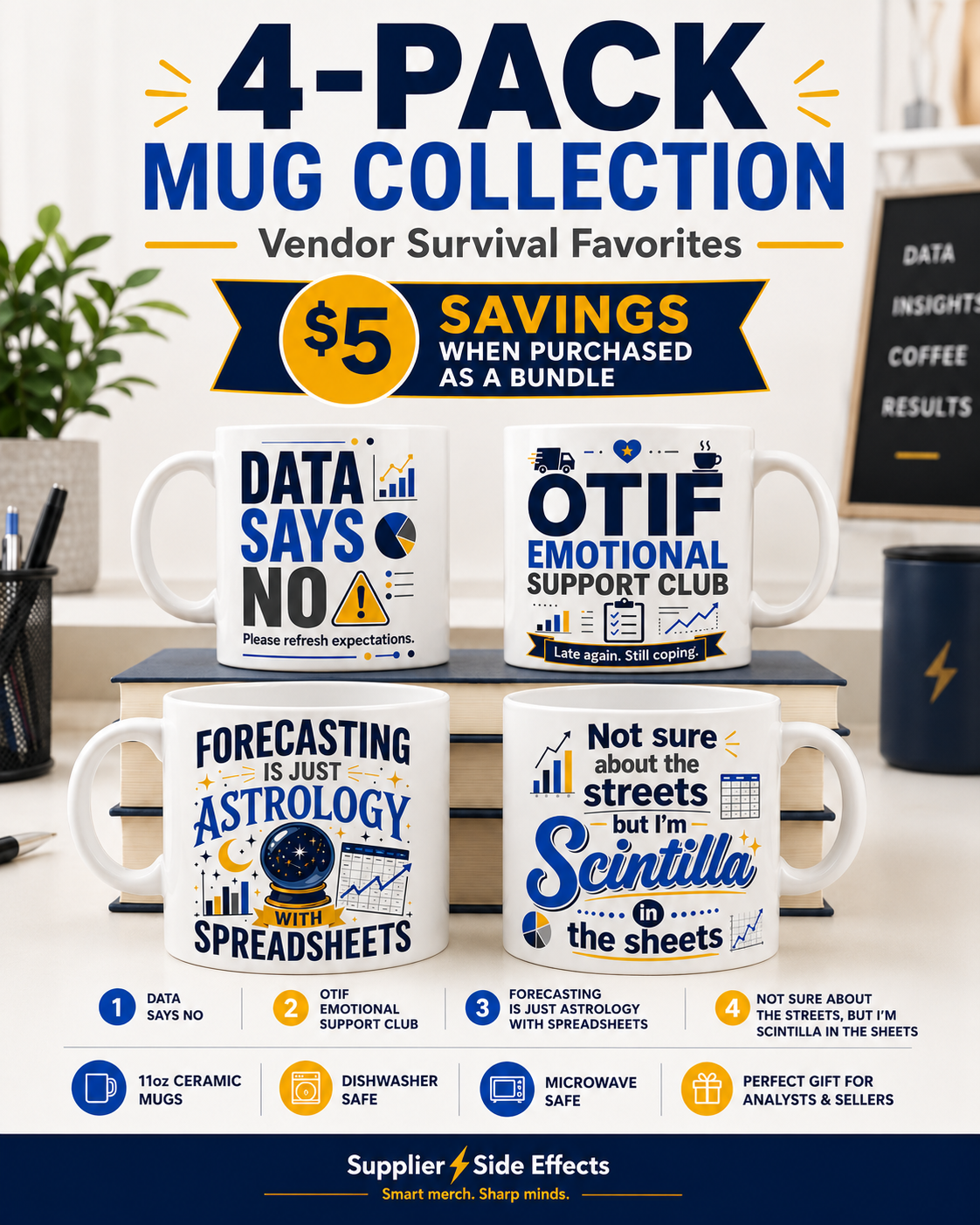 4 Mug Set